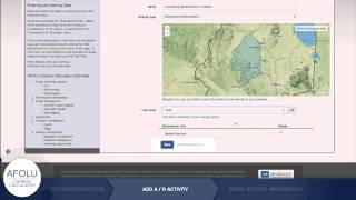 AFOLU Carbon Calculator Afforestation/Reforestation Tool