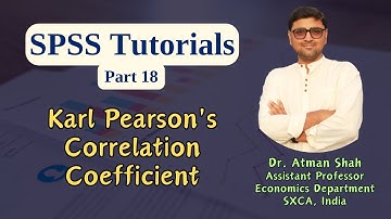 SPSS Tutorial (Part 18) || Karl Pearson