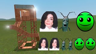 Plankton Aughh, Michael Jackson And Fire In The Hole Vs Towers In Garry's Mod