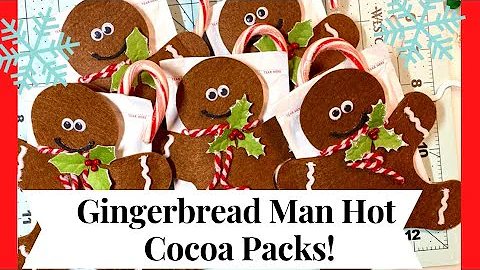GINGERBREAD MAN HOT COCOA PACKS/ SO CUTE & EASY! CRAFT FAIR SERIES 2022! #craftycraftsbydeanna
