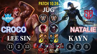 hyF Croco Lee Sin vs SB Natalie Kayn Jungle - KR Patch 10.24