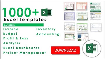 Excel Accounting, Budget, Inventory templates  | Microsoft Excel Templates