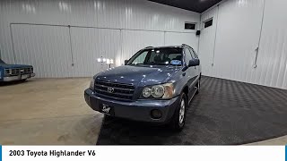 2003 Toyota Highlander V6 Elkhart IN W124485A