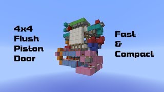 4x4 Flush Piston Door [Bukkit Proof | Fast | Compact]