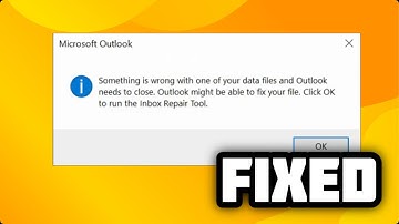 (FIXED) "Something is wrong with one of your data files" error in Outlook - 2024
