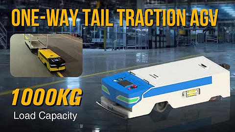One-Way Tail Traction AGV-Load Capacity 1000KG-Magnetic Navigation