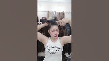 Tóc cột đuôi ngựa thanh quấn xù mì #toccotthanhquan