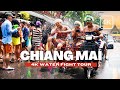  songkran festival in thailand walking tour  songkran water fight in chiang mai  4kr 60fps