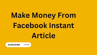 Full How To Make Money From Facebook Instant Article In Nepal - Freelancing Friday News