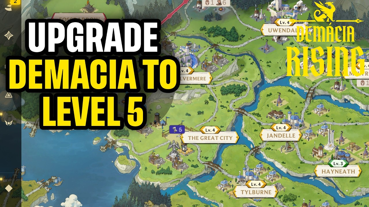 How to Upgrade Great City of Demacia to Level 5 Demacia Rising Quick ...