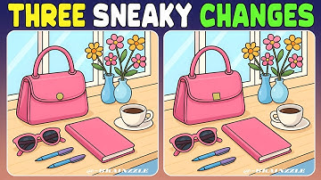 Spot The 3 Differences: Locate sneaky changes in this brain exercise! [Find The Difference]