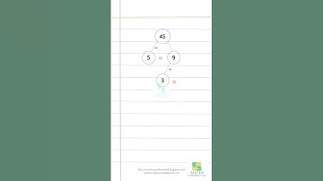 Factor Tree of 45 Explained in 30 Seconds!