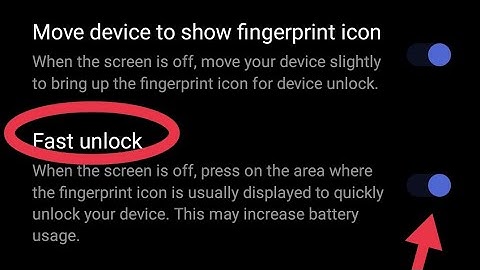 fast unlock setting OnePlus Ace Racing, OnePlus Ace Racing me fast unlock mode ko enable & Disable k