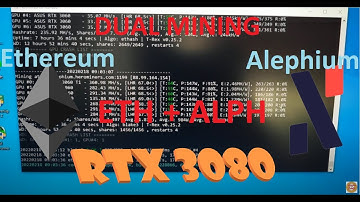 Dual Mining Hashrate RTX 3080 (LHR) | ETH + ALPH Mining Hashrate | Alephium Dual Mining