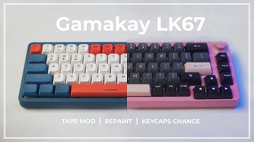 Simple mod you can do to make your mechanical keyboard THOCK! - Gamakay LK67 (Gateron Black Switch)