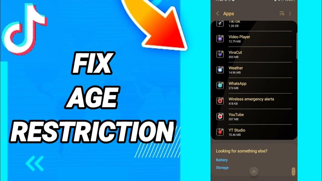 How To Fix Age Restriction On TikTok App YouTube