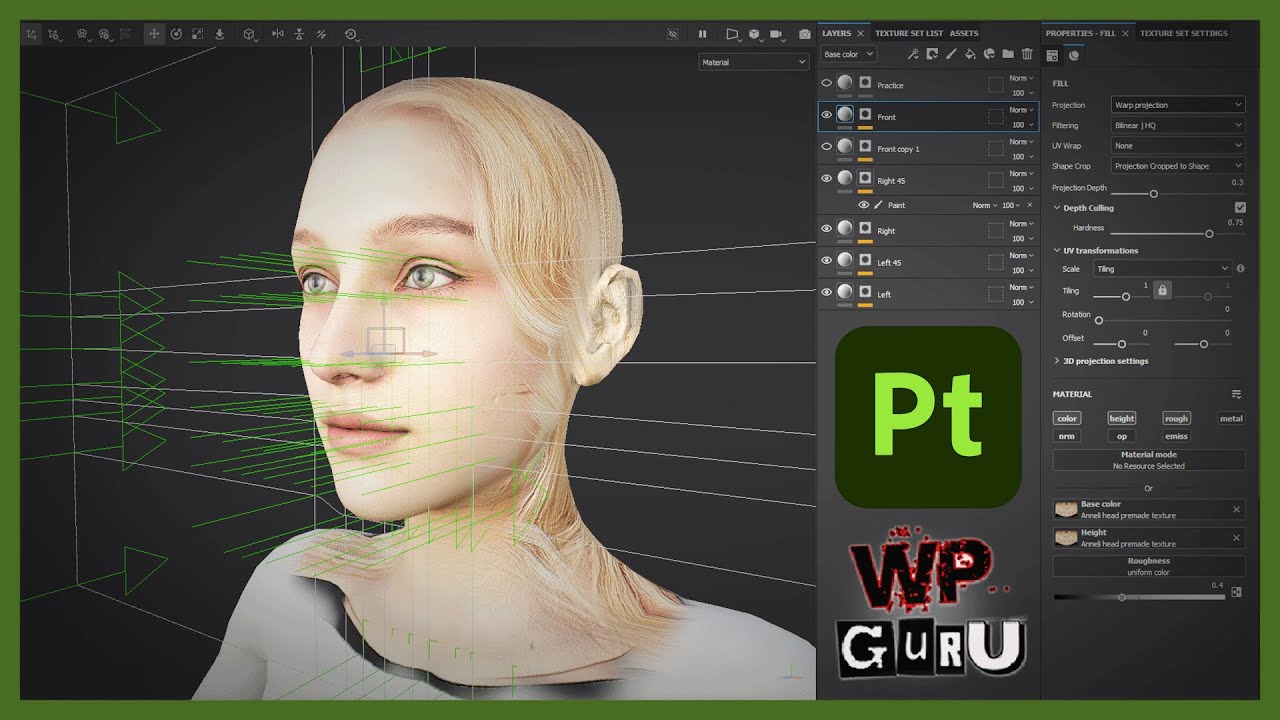 Substance Painter Warp Projection Demo YouTube