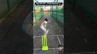HBAT-PAD GAP… CLEAN BOWLED! 🔥 #total_sport #cricket