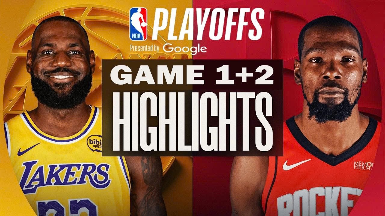Los Angeles Lakers vs Houston Rockets Game 1st+2nd Highlights - April ...