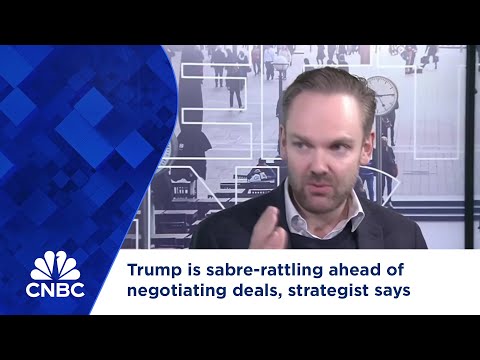 Trump is sabre-rattling ahead of negotiating deals, strategist says Episode cover