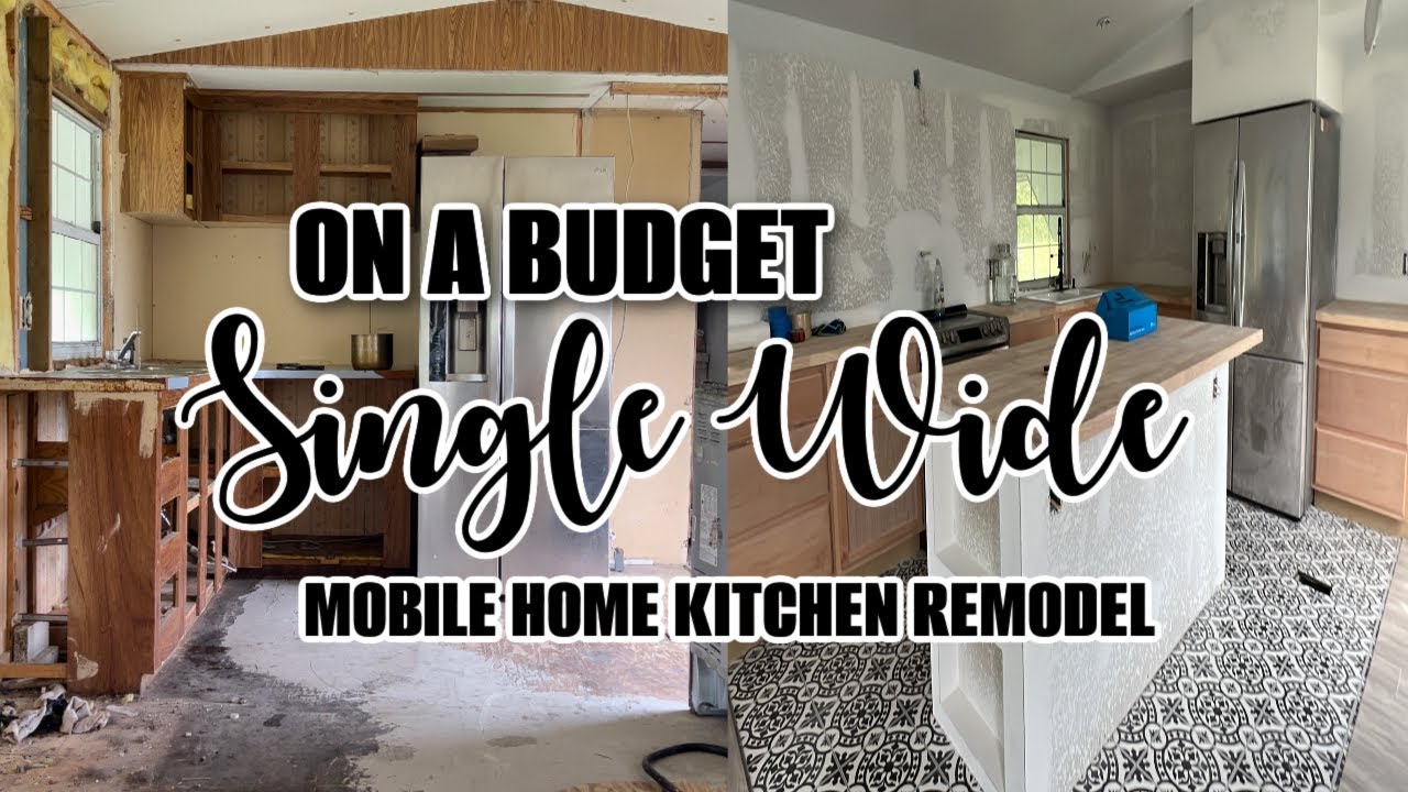 Single Wide Mobile Home Kitchen Remodel