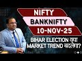 Nifty & Bank Nifty Outlook for Monday, November 10, 2025 📈 | Expert Analysis & Predictions