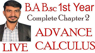 Advance calculus complete chapter 2 chain rule,roll