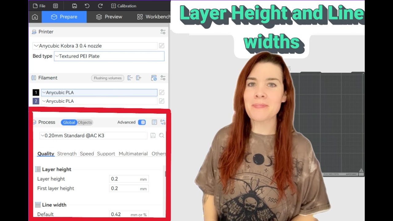 @ANYCUBIC3D Slicer Next Layer height and line width beginners video ...