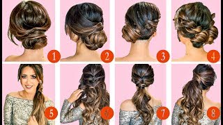 ? 10 ELEGANT HAIRSTYLES & UPDOS ? | EASY HAIRSTYLE TUTORIAL for LONG MEDIUM HAIR