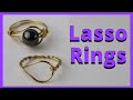 How to Make a Wire Lasso Ring // Easy Jewelry Making Tutorial
