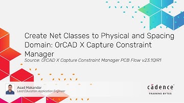 How to create classes in the Constraint Manager using the OrCAD X Capture Schematic