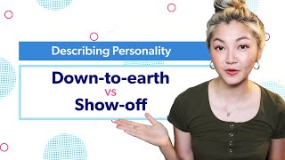 What does Down-to-earth?? mean  | Describing personality with Jolie