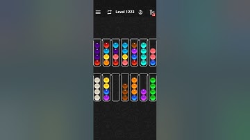 Ball Sort Color Water Puzzle Solution Level 1223