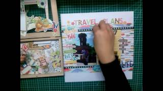 Scrapbook video process - Travel Plans