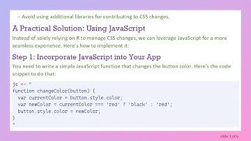 How to Change actionButton CSS Dynamically in Shiny Apps