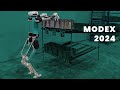 Mobile manipulation robots working autonomously at modex 2024