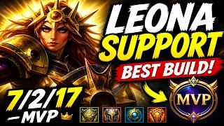LEONA SUPPORT IS BROKEN?! 🌞 7/2/17 MVP – BEST BUILD &amp; RUNES | Wild Rift ( Arctic Arrow)