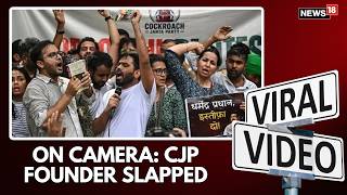 Cockroach Janta Party Founder Abhijit Dipke Slapped During Protest In Jaipur News18