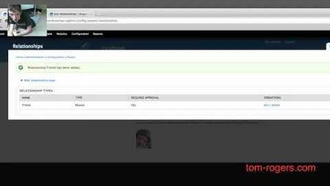 Drupal Tutorial: User Relationships