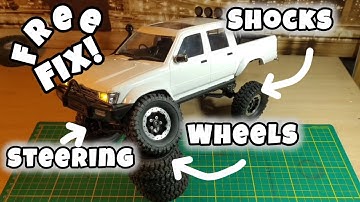 WPL C64-1 & C74-1 - HOW TO FIX FOR FREE STEERING SHOCKS