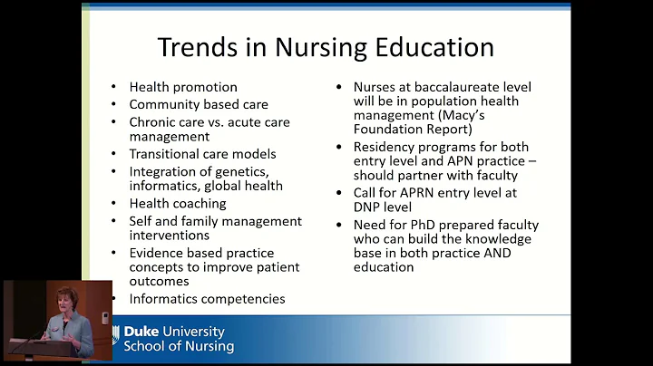 Dr. Marion Broome - Innovation in Nursing Education