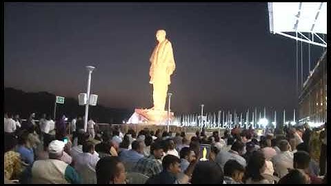 Statue of Unity 3d Laser Show.