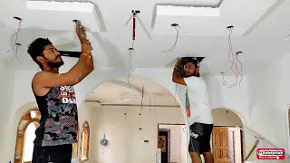 House False Ceiling Wiring Video Part-1