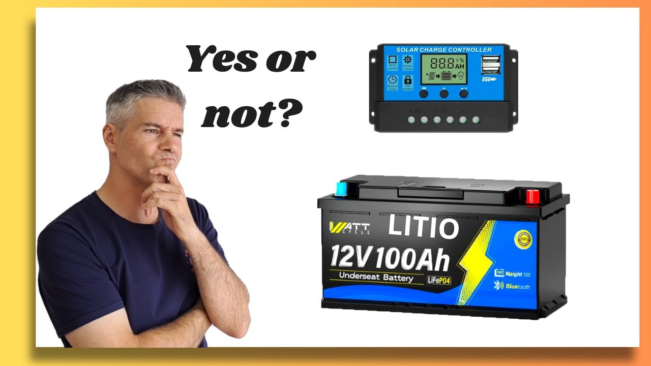BATERÍA de litio para PANEL SOLAR. ¿Podrá con ella el controloador de carga?