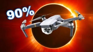 90% Total Solar Eclipse 2017 from a DJI Mavic Pro Drone - TheRcSaylors