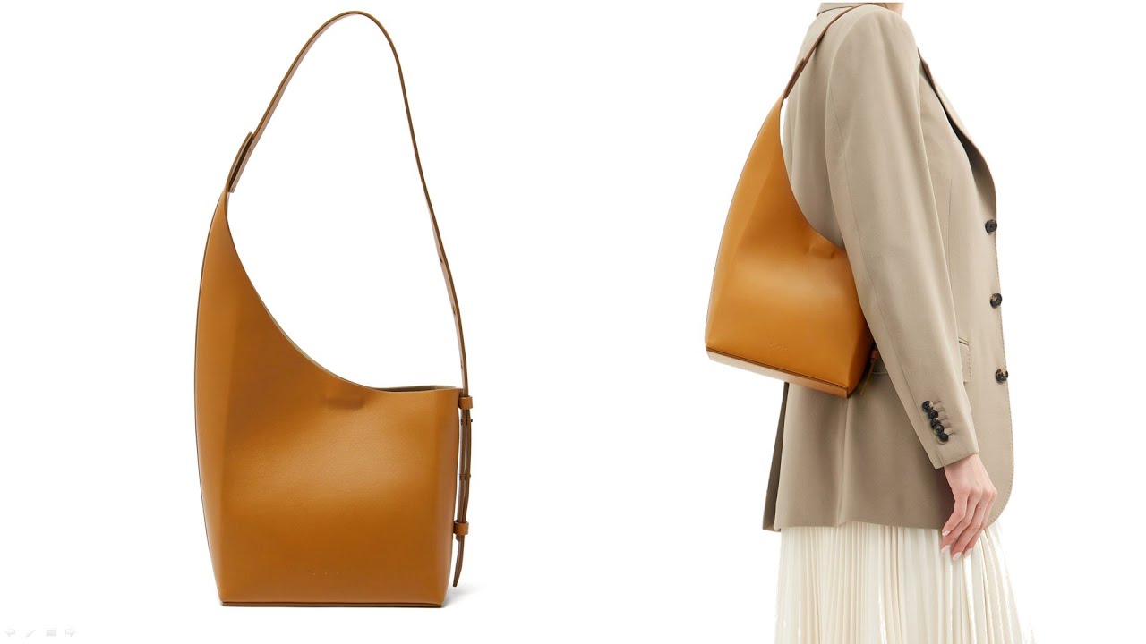 Aesther Ekme bag. Demi Lune leather shoulder bag. 