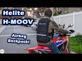 Airbag Backpack for Motorcycles – Helite H-MOOV Cordless Electric Backpack with CO2 Protection