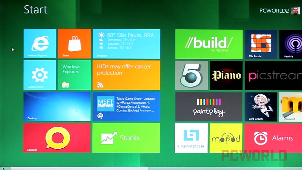 Conheça a nova cara do Windows 8 - YouTube