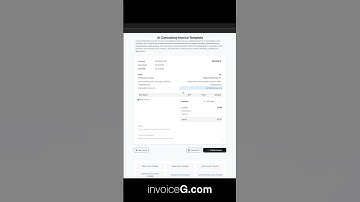AI Consulting Invoice Template #invoicegenerator #invoicetemplate