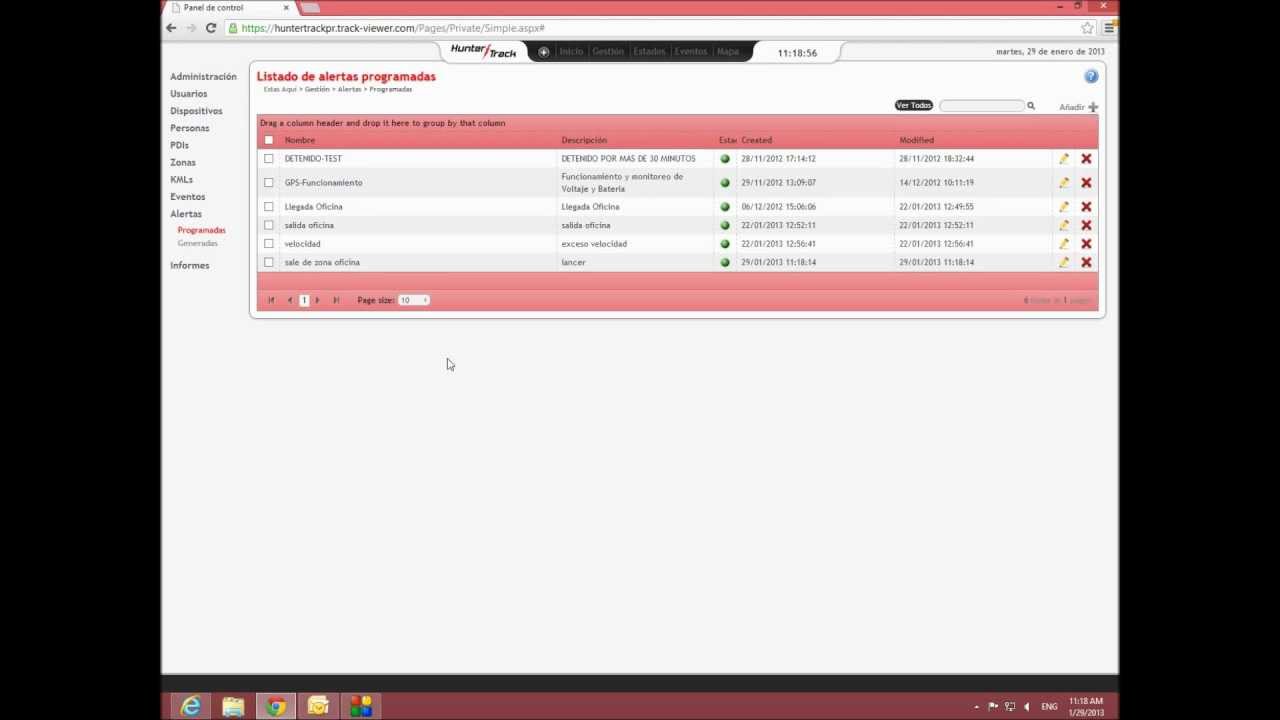 GPS Hunter Track crear una alerta? YouTube